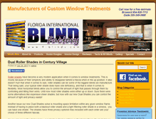 Tablet Screenshot of fl-blinds.com